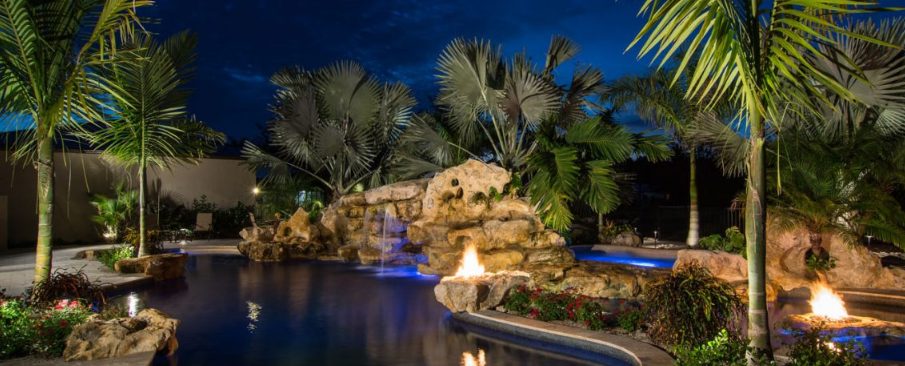 Custom Pool Waterfalls in St Augustine Shores FL